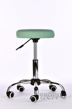 TABOURET A ROULETTES SELLE ERGONOMIQUE MASSAGE BEIGE / Vert