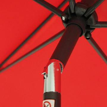 Parasol parapluie 3 x 2 m - Coul. au choix / Rouge