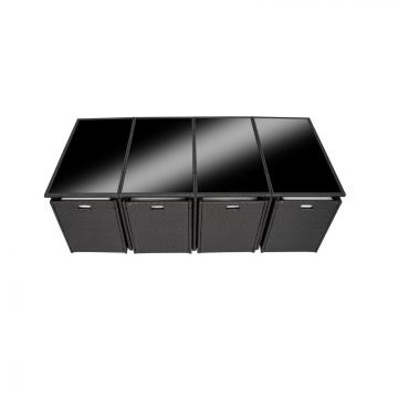 Meubles en rotin noir 8 chaises + 4 tabourets + 1 Table(copie) / Mixed-marron