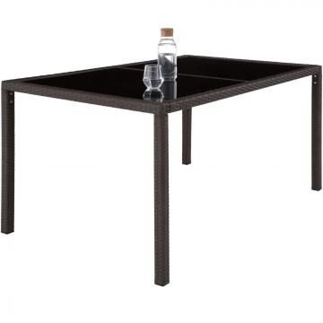 Salon de jardin resine - 6+1 / Mixed-marron