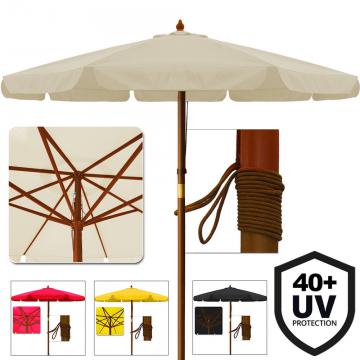 Parasol bois 3m - parasol pas cher - soldes parasol