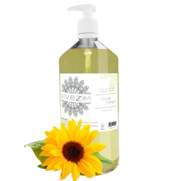 HUILE DE MASSAGE, MODELAGE 100% VÉGÉTALE 200 ML OU 1L / 16 PARFUMS / 1 Litre - Huile de tournesol vierge