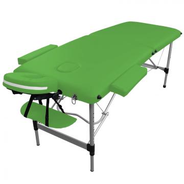 Table de massage Alu - 2 zones pliante - Différents coloris / Vert