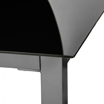 Salon Ensemble Mobilier de Jardin alu+verre,  6+1 - Gris / Gris foncé