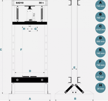 Presses hydraulique - Presse hydraulique - Presse 30T-16