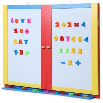 Tableau double sens pour enfants - Tableau à craie et magnétique