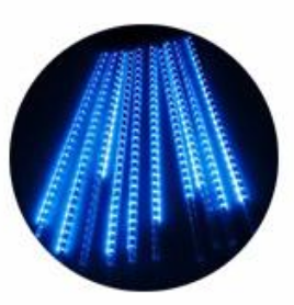 Météor Douche 10 Tubes Pluie LED mMariage Noël Décor Guirlande / Bleu