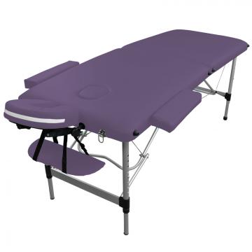 Table de massage Alu - 2 zones pliante - Différents coloris / Violet