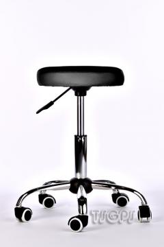 TABOURET A ROULETTES SELLE ERGONOMIQUE MASSAGE BEIGE / Noir