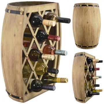 Casier bouteilles fait main / Grand demi-tonneau