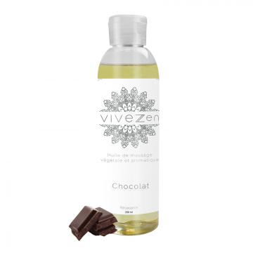 HUILE DE MASSAGE, MODELAGE 100% VÉGÉTALE 200 ML OU 1L / 16 PARFUMS / 200ml - Chocolat