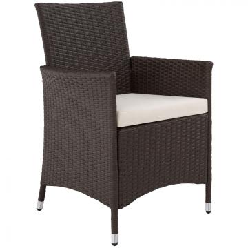 Salon de jardin resine - 6+1 / Mixed-marron