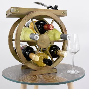Casier bouteilles fait main / Plateau et porte-bouteille