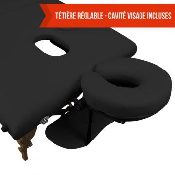 Table de massage Bois - 4 zones - pliante