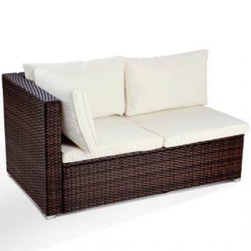 Canapé d'angle en rotin / Marron