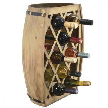 Casier bouteilles fait main / Grand demi-tonneau