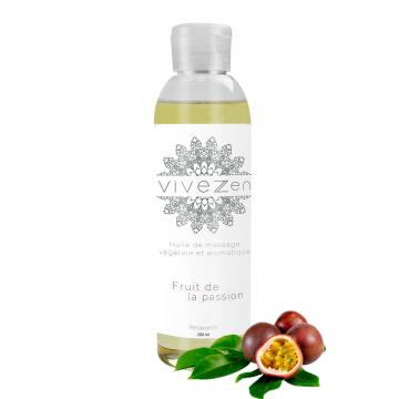 HUILE DE MASSAGE, MODELAGE 100% VÉGÉTALE 200 ML OU 1L / 16 PARFUMS / 200ml - Fruits de la passion