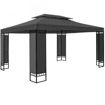 Tonnelle tente jardin metal pavillon barnum réception 3x4m / Anthracite