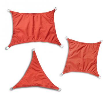 Voile d'ombrage de soleil Jardin Patio Fête l'écran Solaire 98% résiste aux U / Terre cuite - 5x5m - Carré