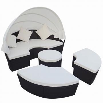 Canape de jardin rond Φ 185cm / Noir
