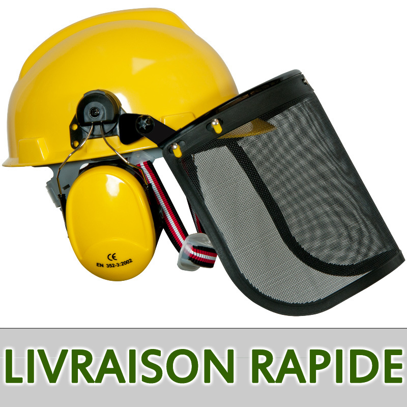 Casque De Protection Avec écran Facial Pour Tronçonneuse - Jardinage, Agriculture