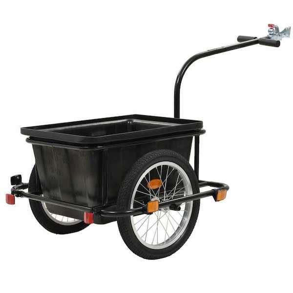 Remorque de vélo cargo - QQMORA - xy1937 - Tissu oxford - Acier revêtu Remorque de vélo cargo - QQMORA - xy1937 - Tissu oxford - Acier revêtu