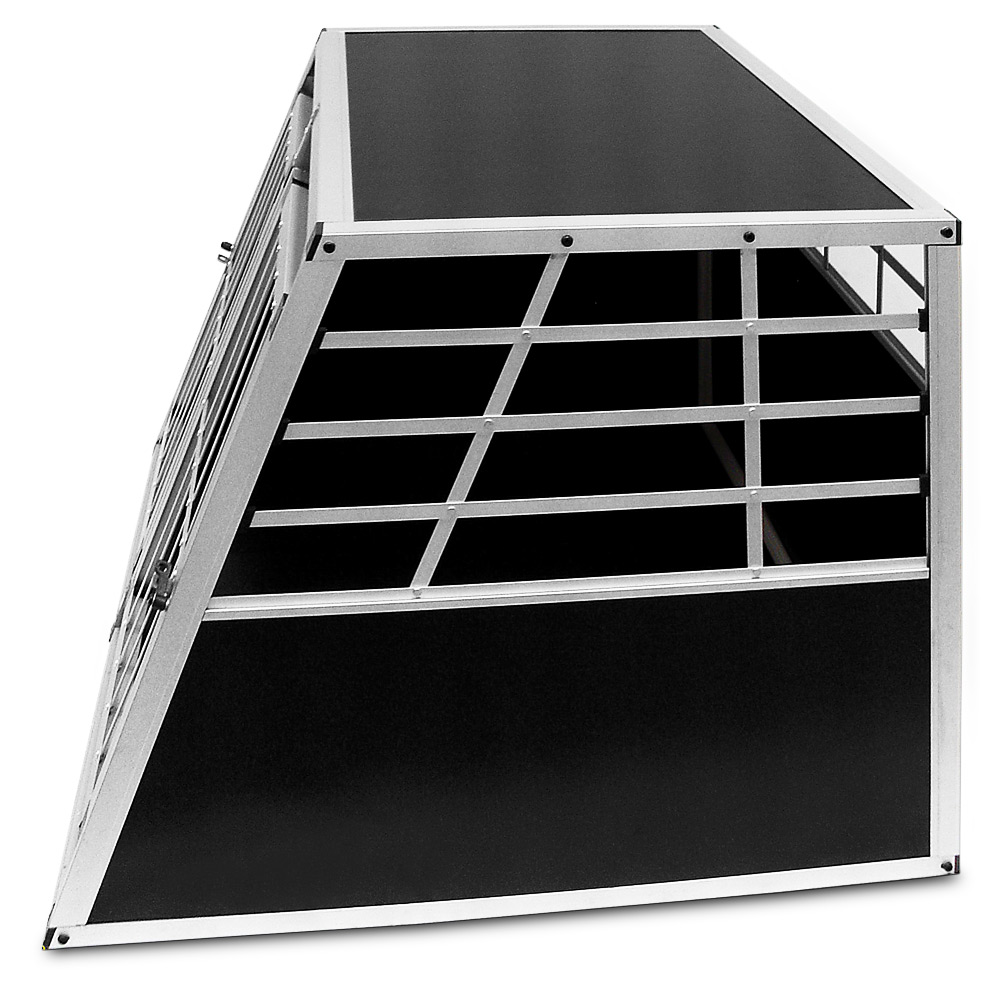 Cage de transport chien noir 107x74x85cm 2 portes